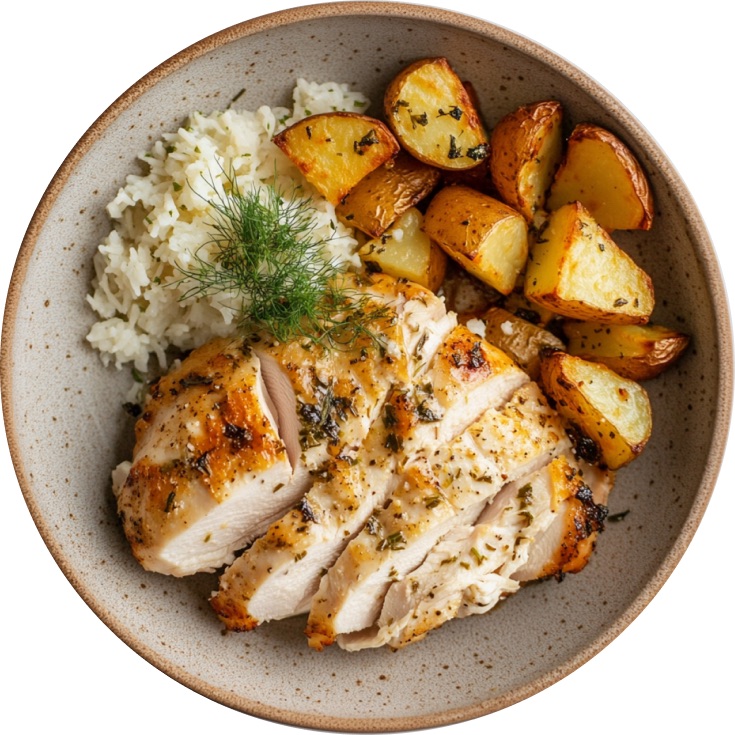One-Pan Greek Parmesan Chicken & Potatoes