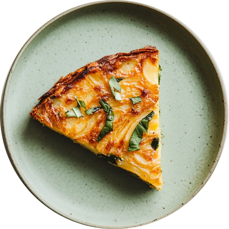 Spinach, Leek, and Fontina Quiche