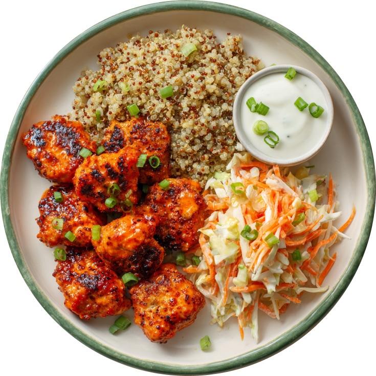 Buffalo Chicken Ranch Bowls