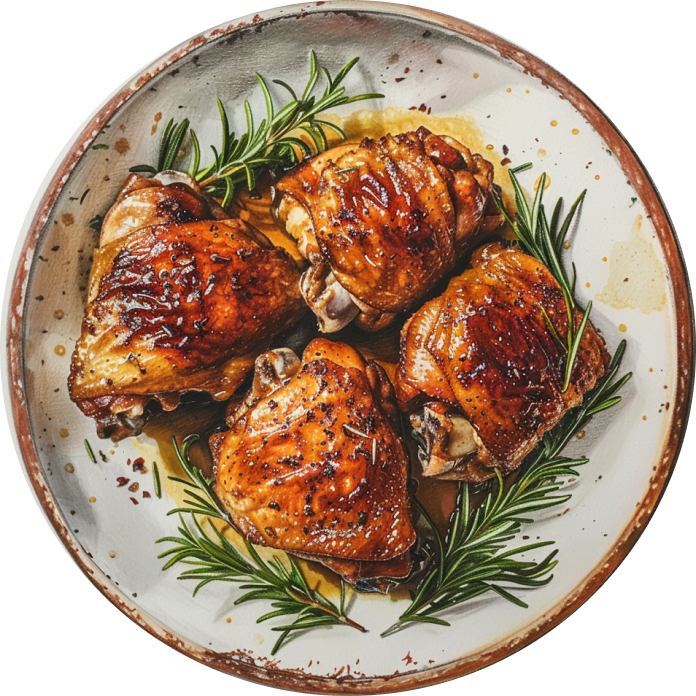 Honey Garlic Chicken with Rosemary