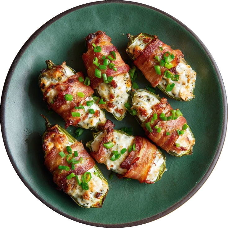 Chicken Bacon Ranch Jalapeño Poppers