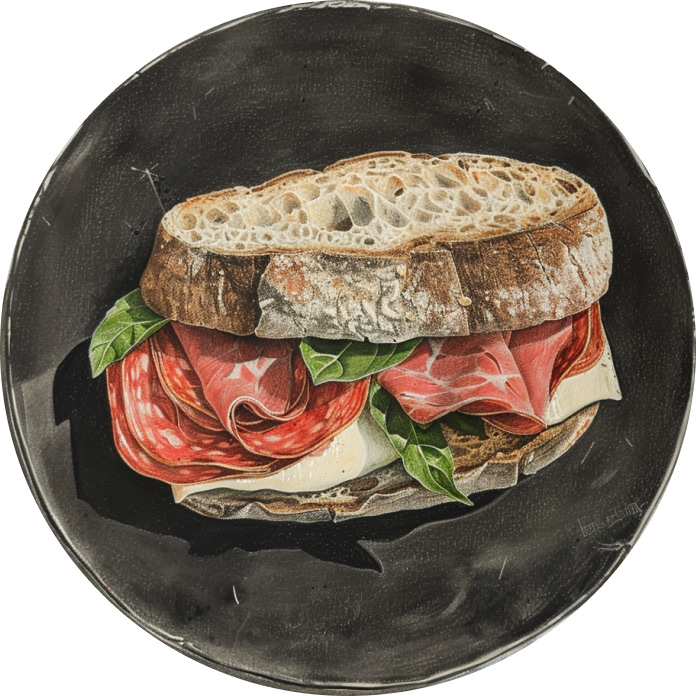 Crispy Mortadella Sandwich