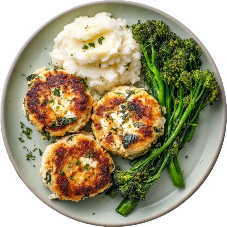 Mini Spinach & Feta Chicken Burgers