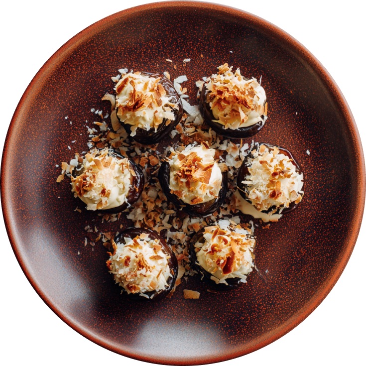 Coconut Cream Pie Stuffed Dates
