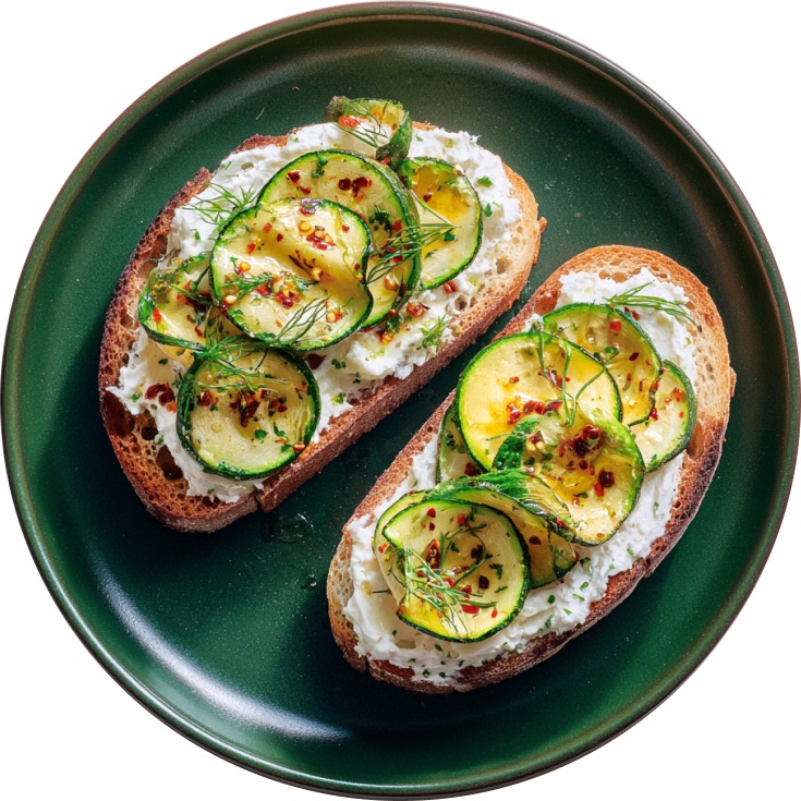 Vegan Zucchini Toast