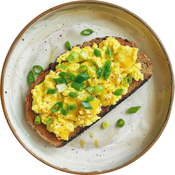 Chili Eggs on Avocado Toast