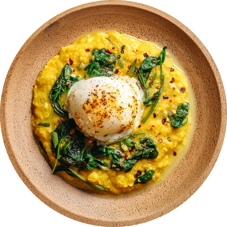 One-Pan Coconut Dal With Poached Eggs