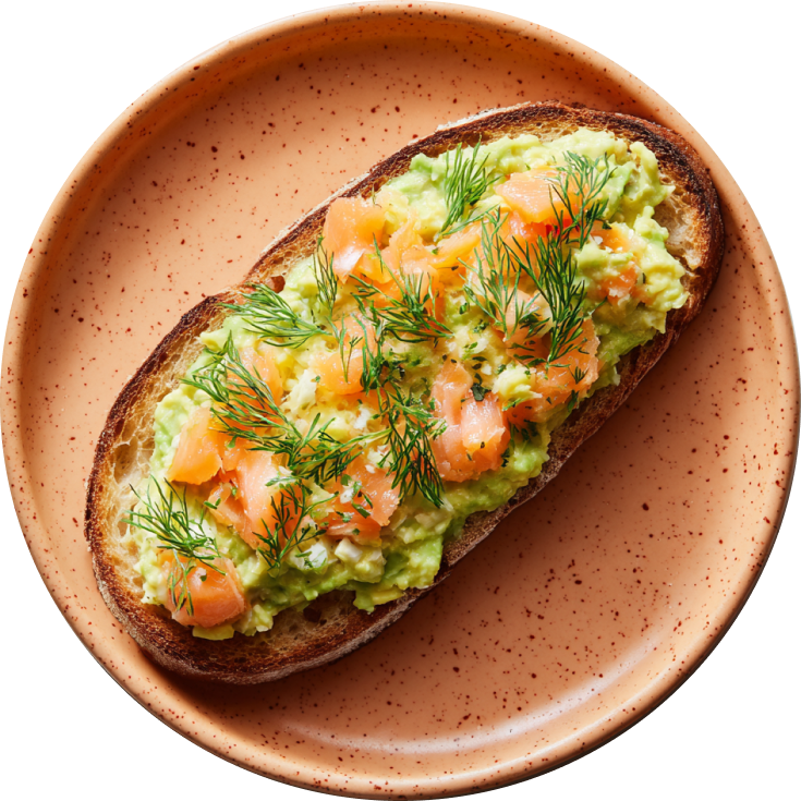 Eggy Avocado Salmon Toast