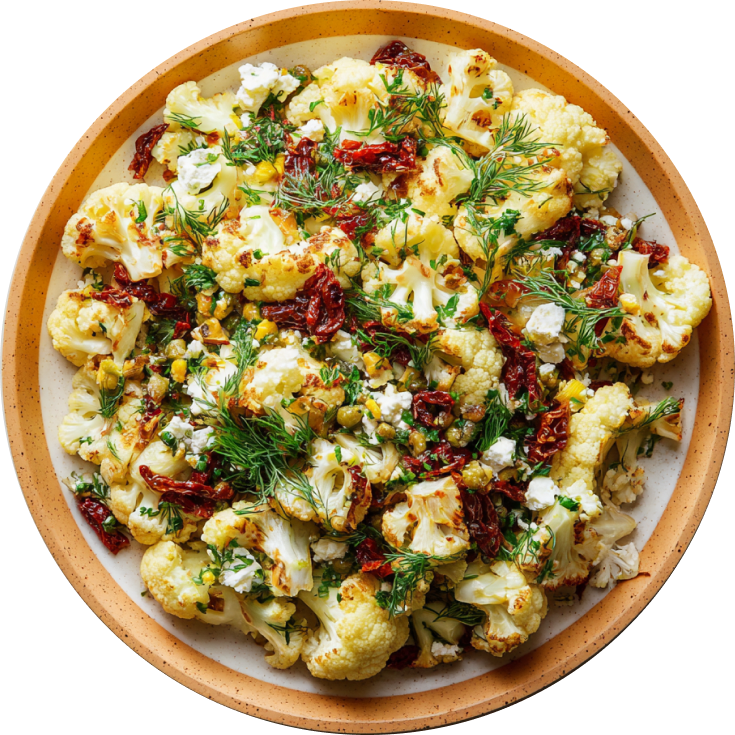 Cauliflower Salad With Lemon-Dill-Caper Dressing