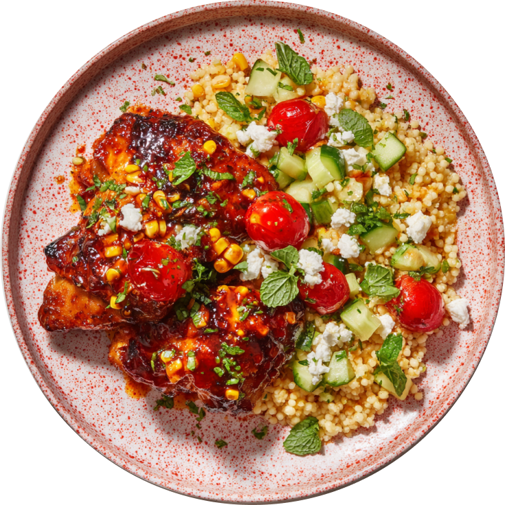 Hot Honey Chicken & Sweetcorn Salsa