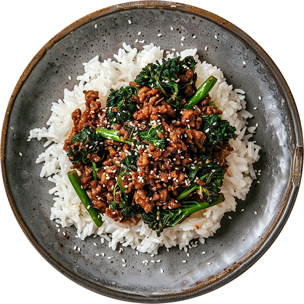 Firecracker Crispy Beef Rice Bowl