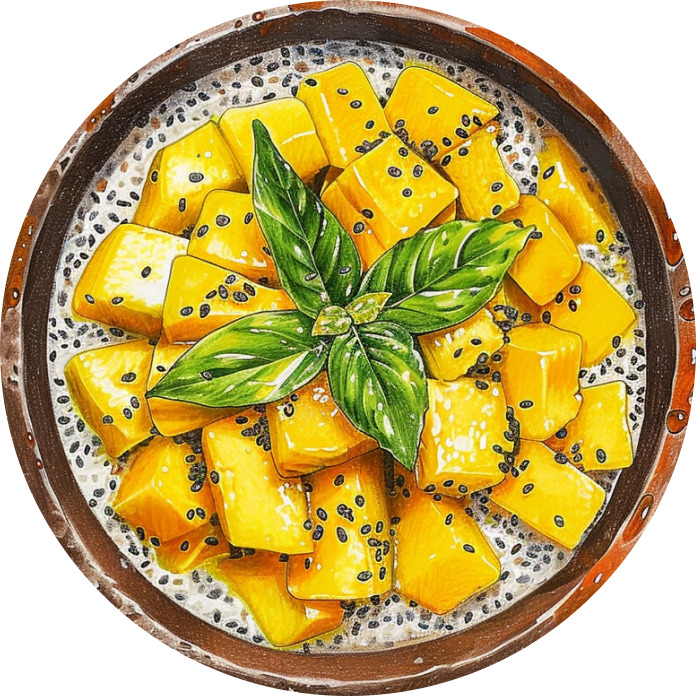 Mango Chia Seed Pudding