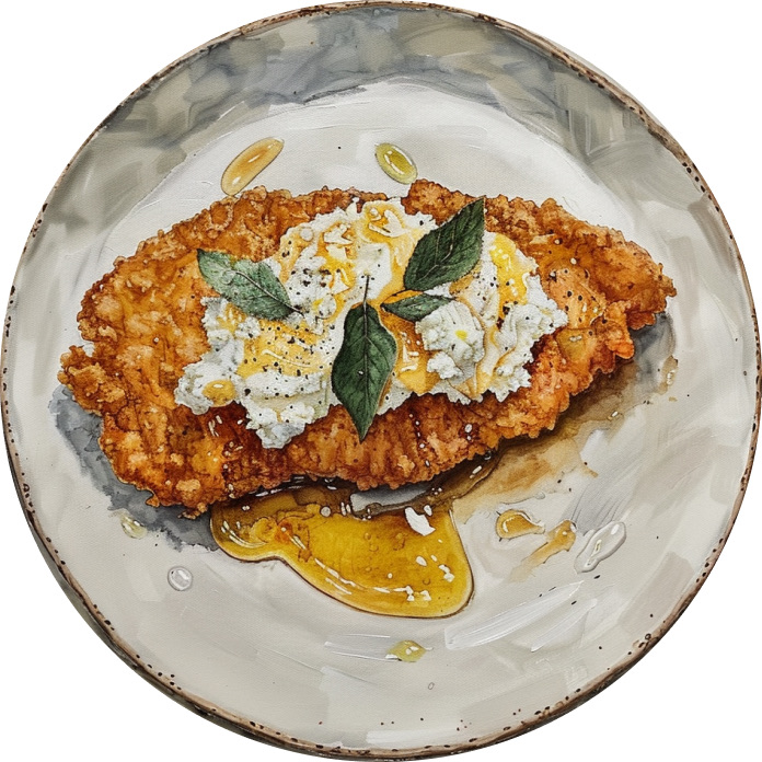 Crispy Hot Honey Feta Chicken