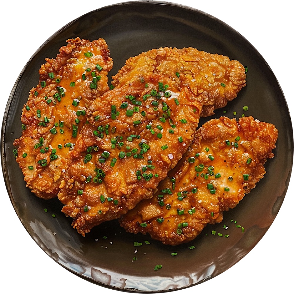 Hot'n' Crispy Chicken Cutlets with Kimchi Ranch