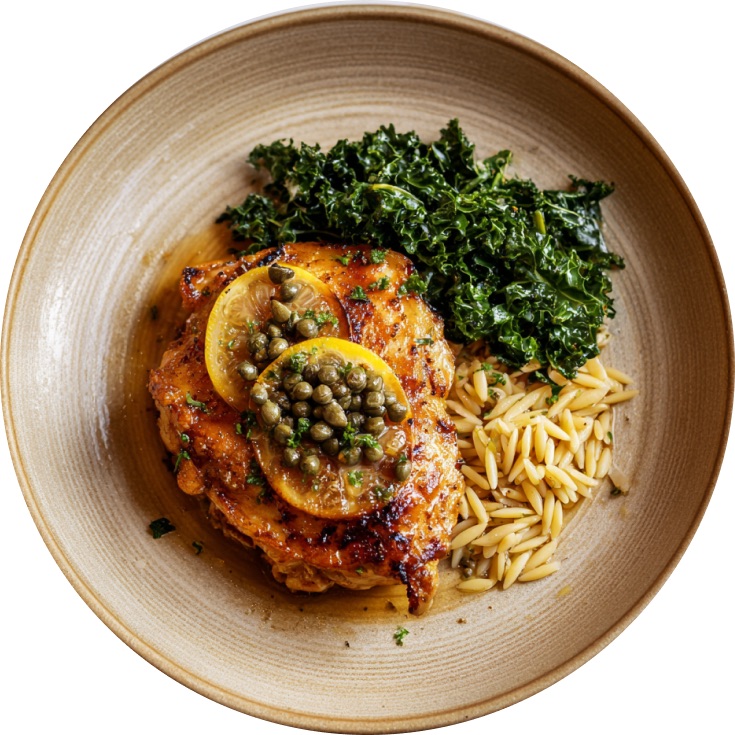 Spring Chicken with Lemon and Capers