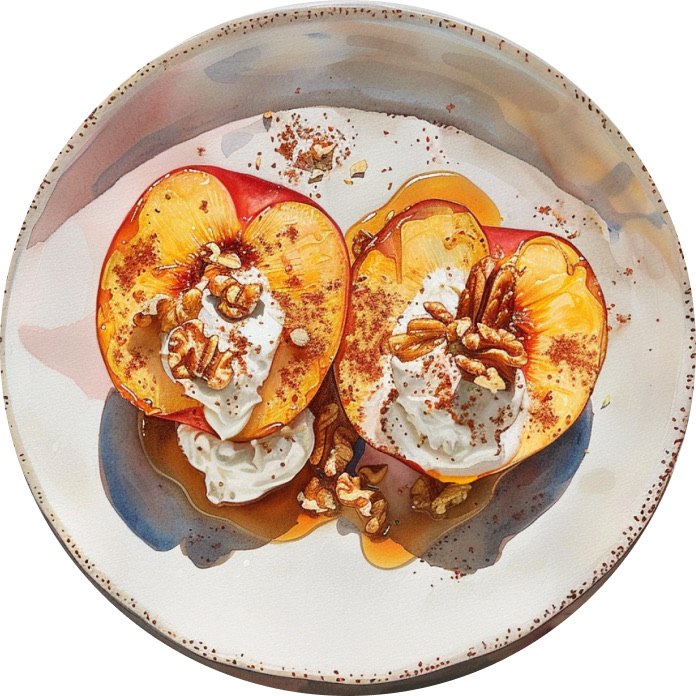 Cinnamon Sugar Grilled Peaches