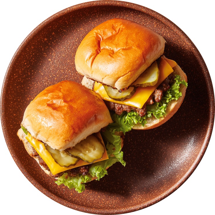 Pull Apart Cheeseburger Sliders