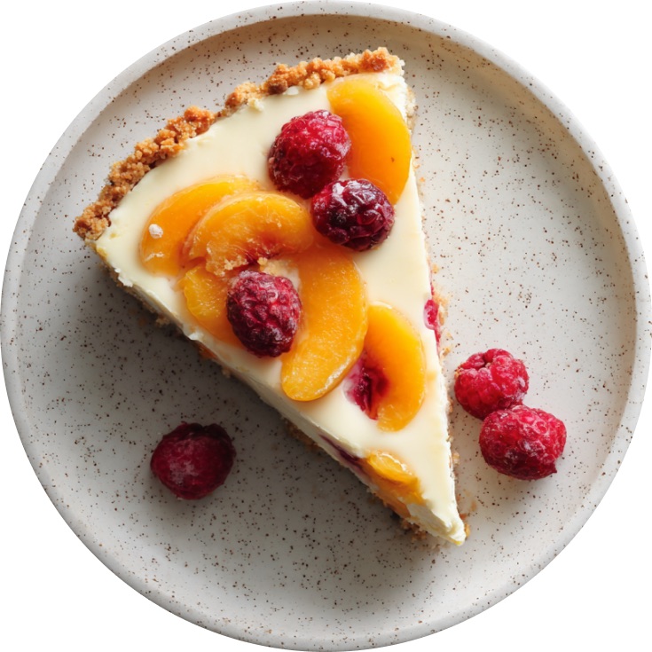 Apricot Raspberry Cheesecake Pie