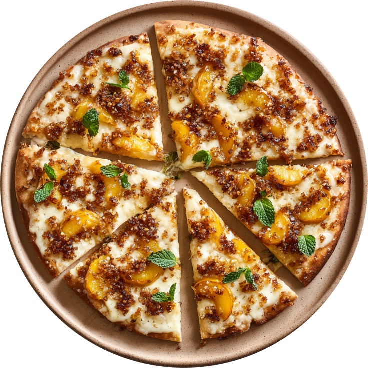 Peach Cobbler Pizza