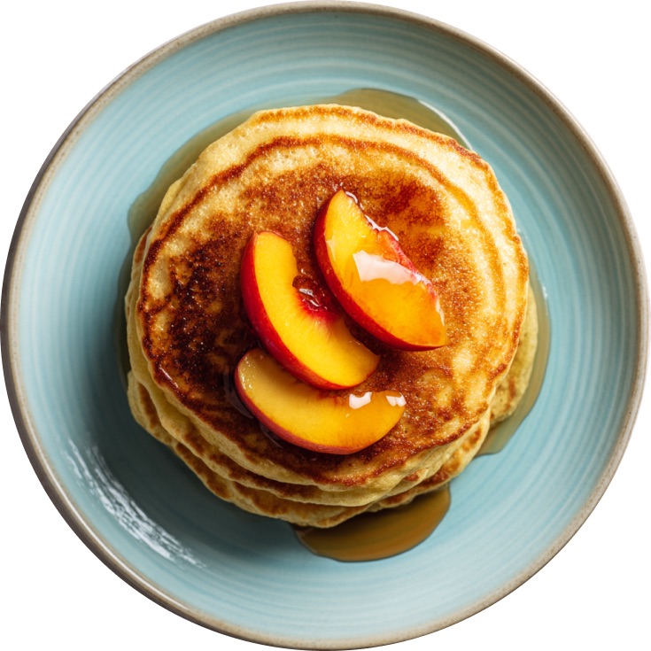 Pancake Yogurt e Pesche