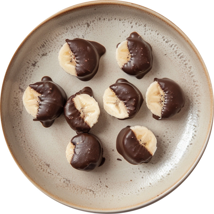 Chocolate-Dipped Banana Bites