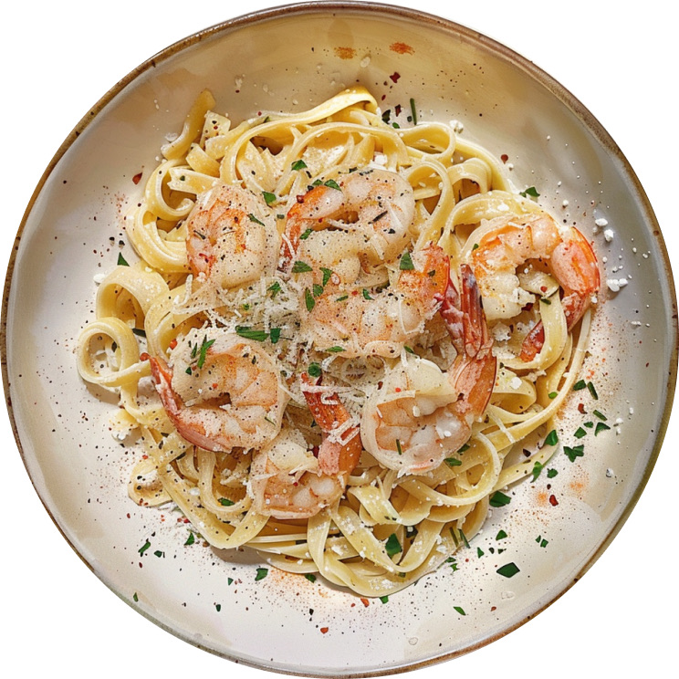 Lemon Butter Shrimp Pasta