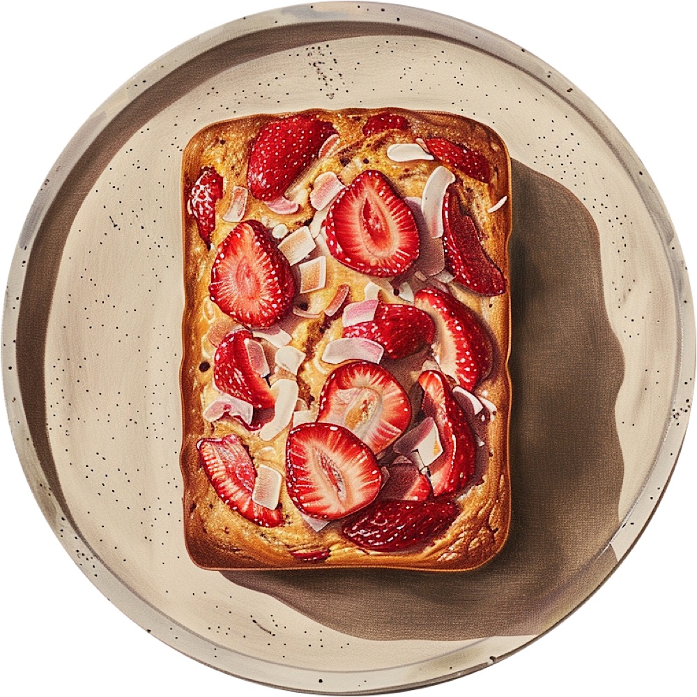 Strawberry Coconut Banana Bread