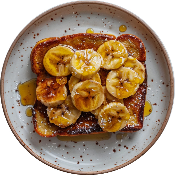 Banana Bread French Toast with Caramelized Bananas