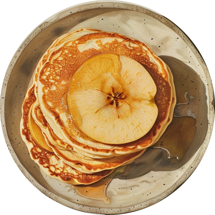 Apple Cottage Cheese Pancakes