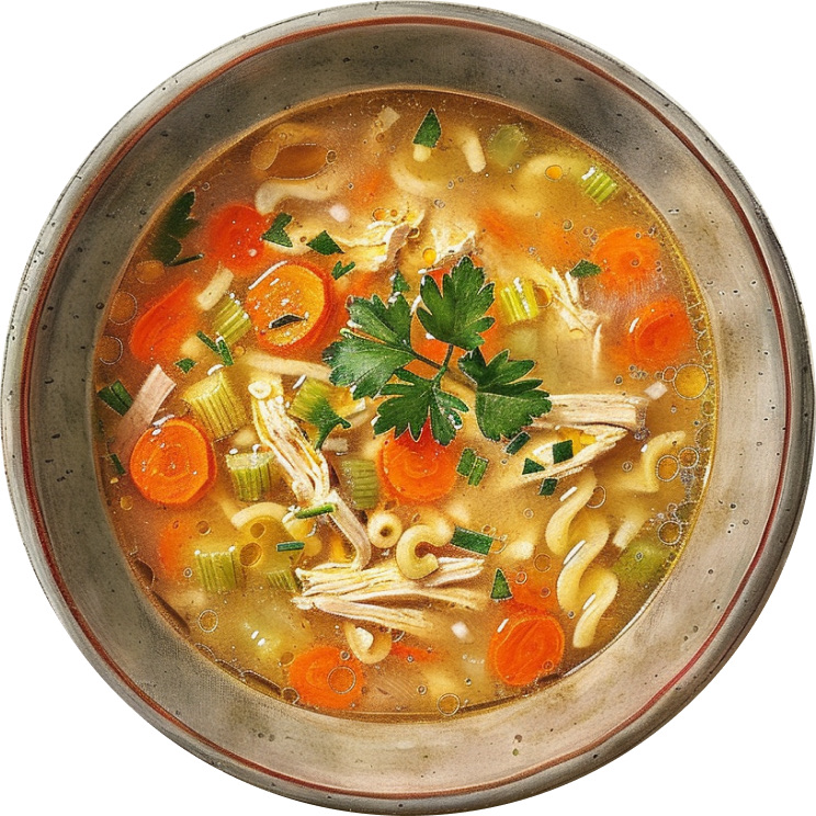 Kale Chicken Noodle Soup