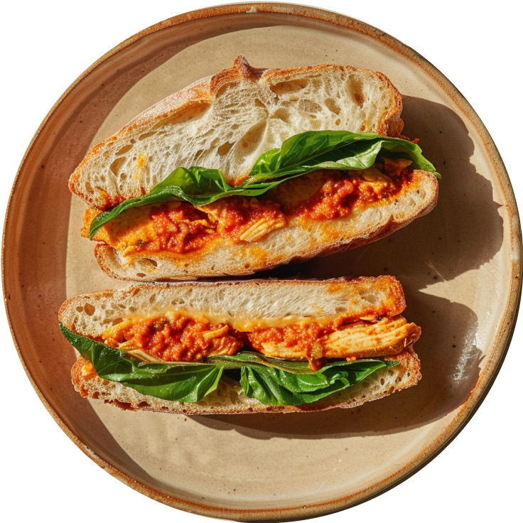 Crunchy Chicken Romesco Sandwich