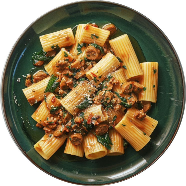 Creamy Sausage and Fennel Rigatoni