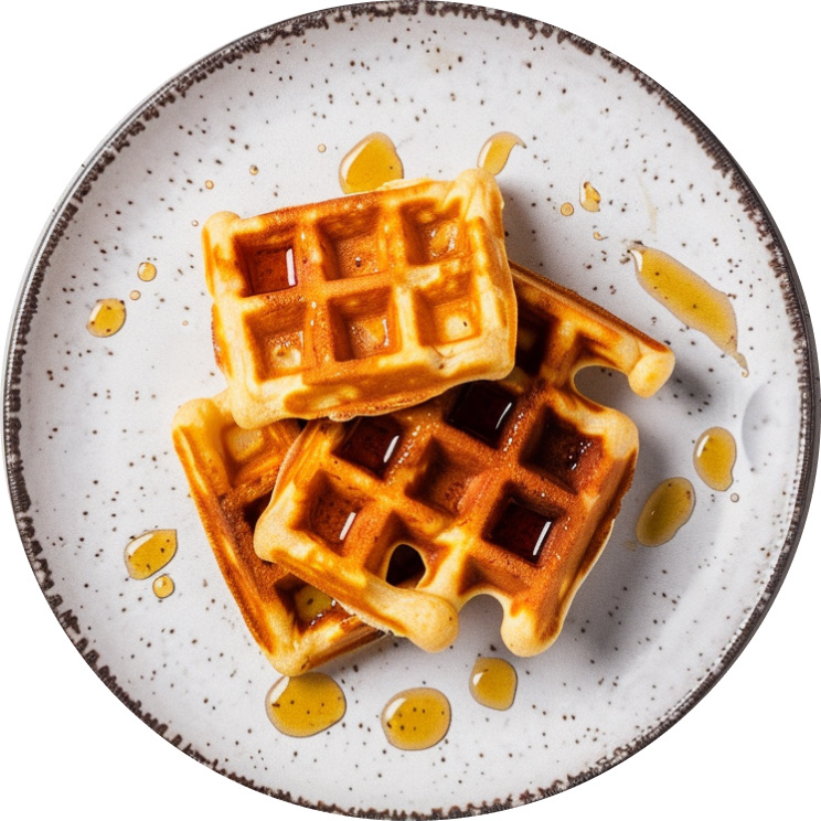Honey Cornbread Waffles