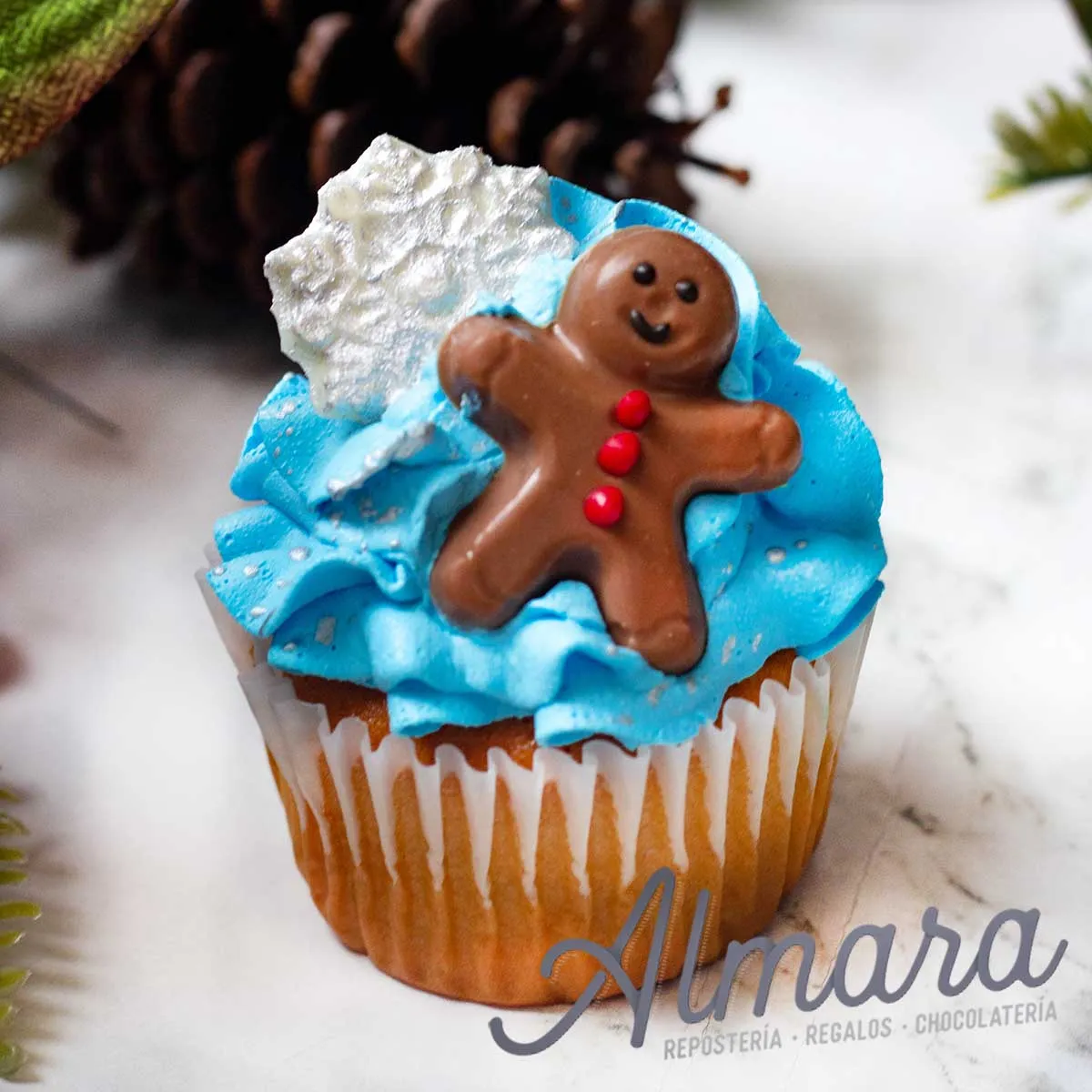 Cupcake Muñeco de Jengibre