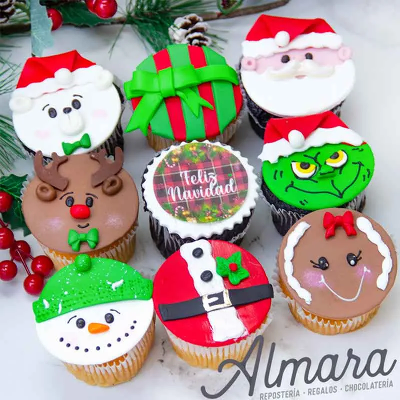 Cupcakes *9 Feliz Navidad
