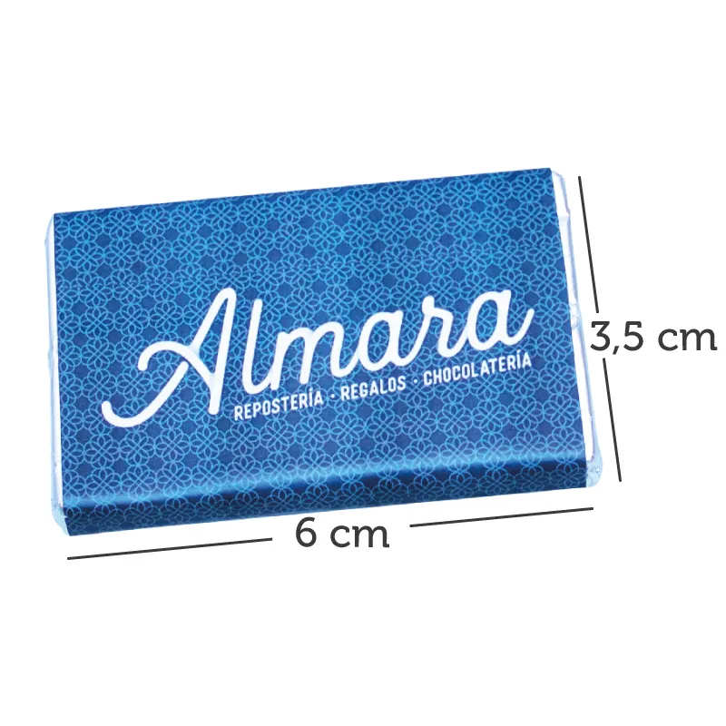 Tableta de Chocolate 6 *3.5 cm

