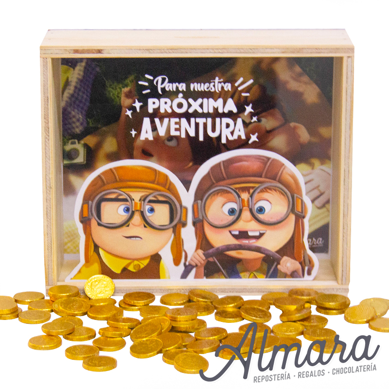 Alcancía de Madera 'Para Nuestra Próxima Aventura' 