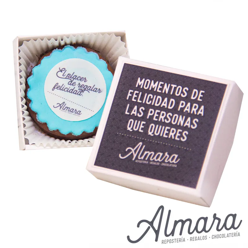 Alfajor personalizado empaque en caja
