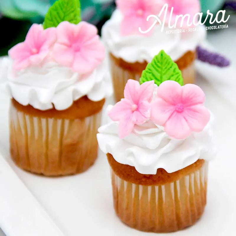 Cupcakes Flores
