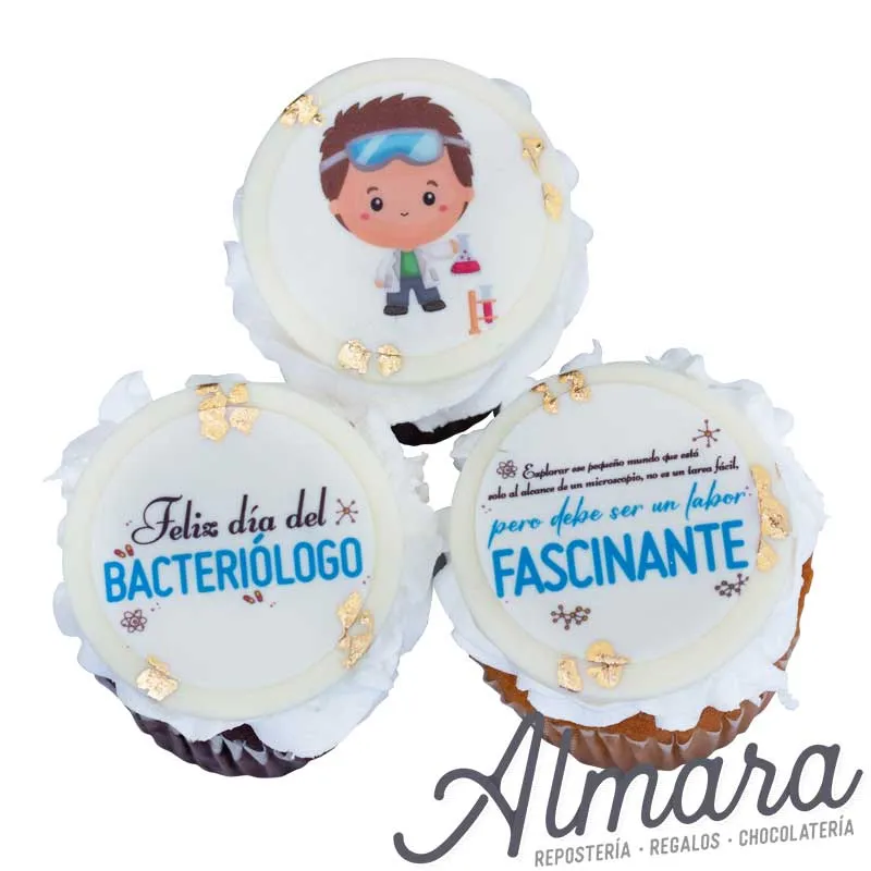 Bacteriólogo Cupcakes *3

