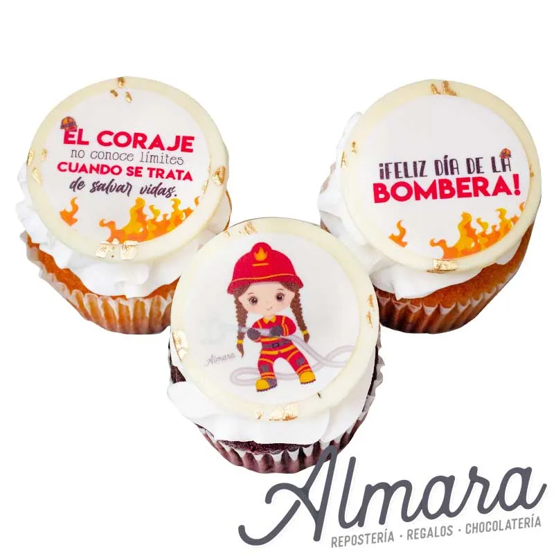 Cupcakes día del bombero *3

