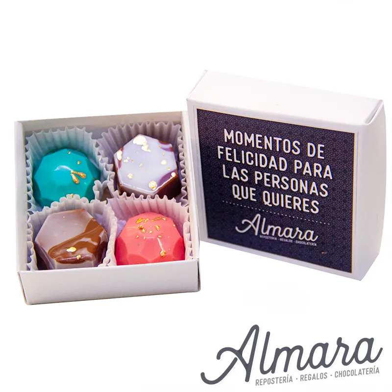 Bombones por 4 empaque en caja
