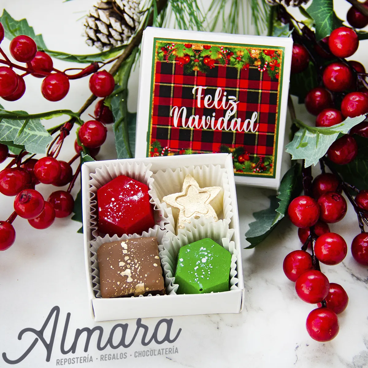 Bombones feliz navidad
