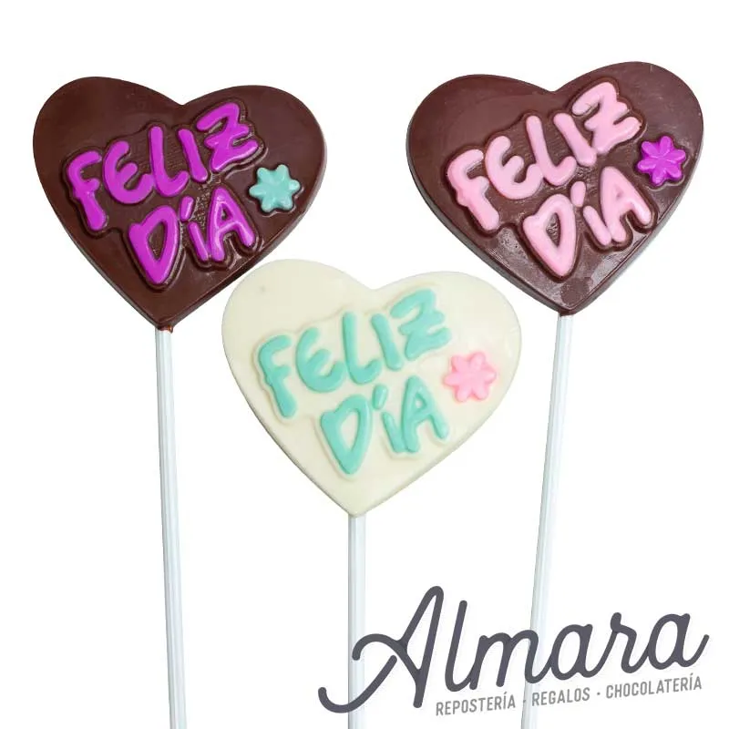 Paleta Corazón Feliz Día
