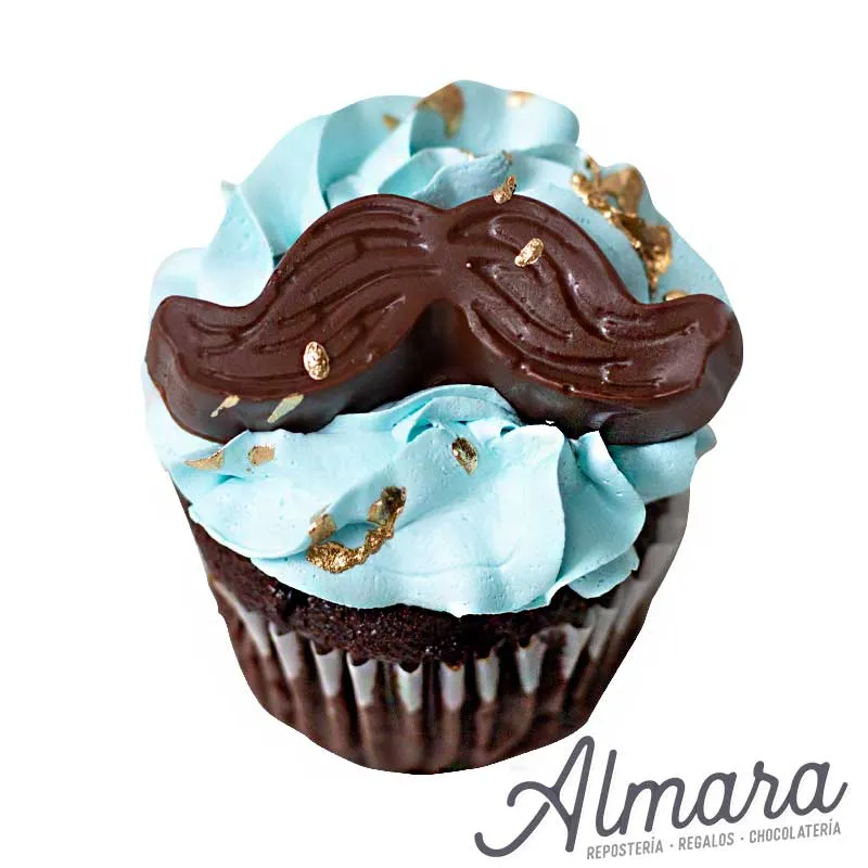 Cupcakes Mostacho
