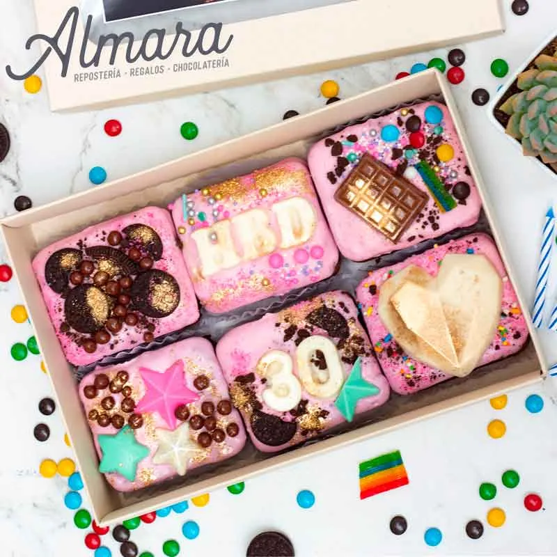 Brownies Candy Rosados
