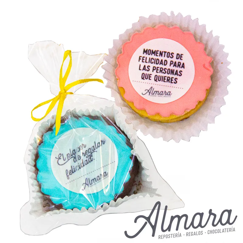 Alfajor personalizado empaque económico
