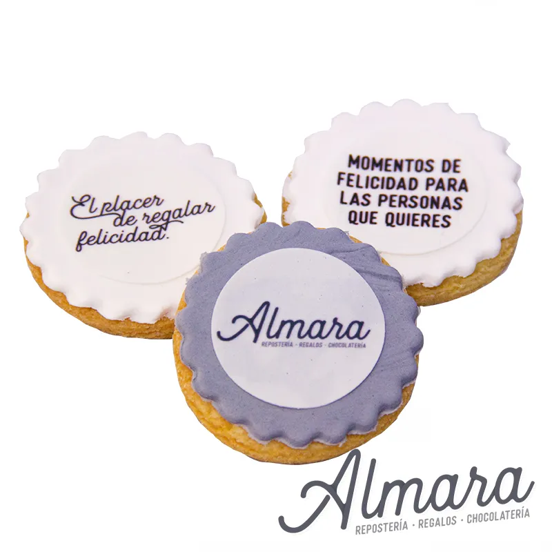 Galleta de mantequilla logo personalizado
