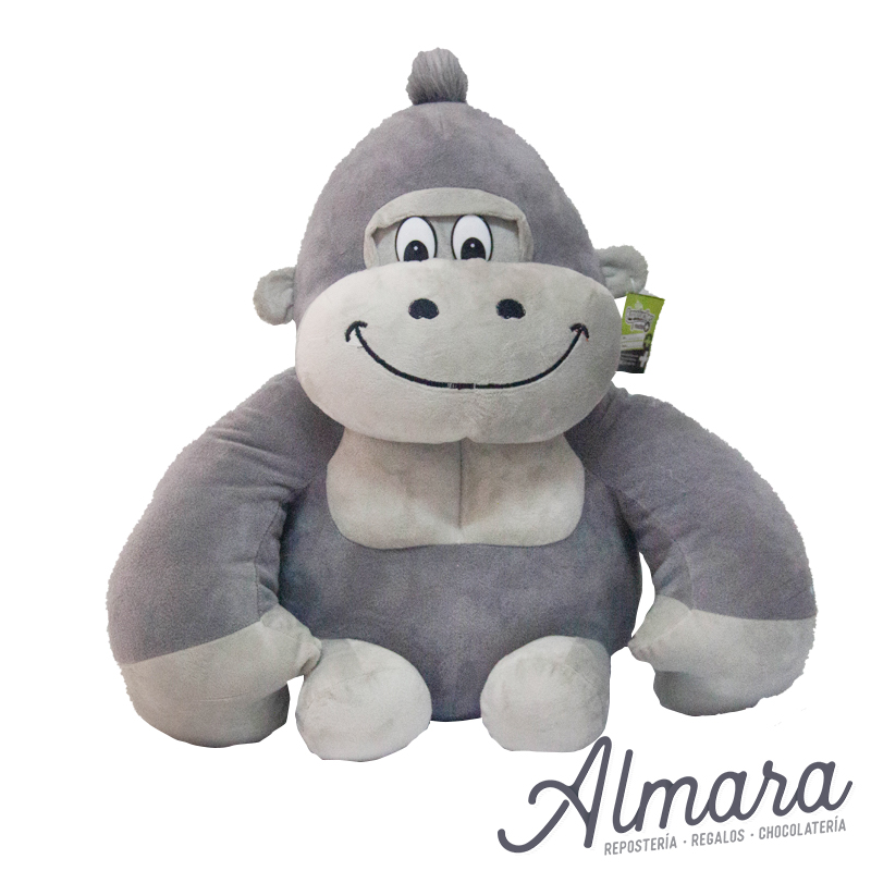 Gorila Antialérgico Gris - Diseño Premium para tu Hogar, 44cm