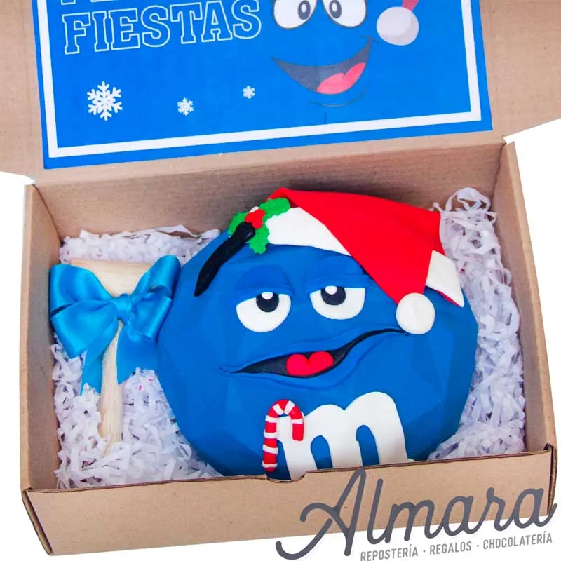 Chocolate Navideño Azul
